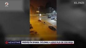 Prăpăd în Spania. Ciclonul a adus ploi de cod roșu